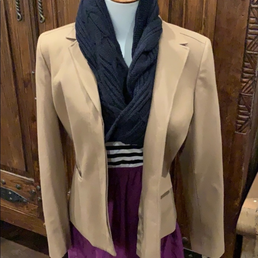 Wool blazer- camel. So classic . Essential piece.